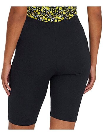 Calções de Gravidez Mamalicious Biker X2 Pretos/Amarelos para Mulher