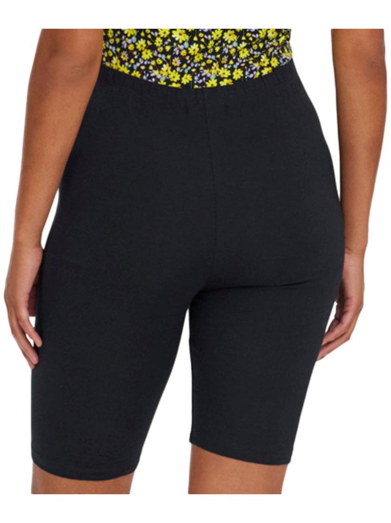 Calções de Gravidez Mamalicious Biker X2 Pretos/Amarelos para Mulher Preto - Kiabi