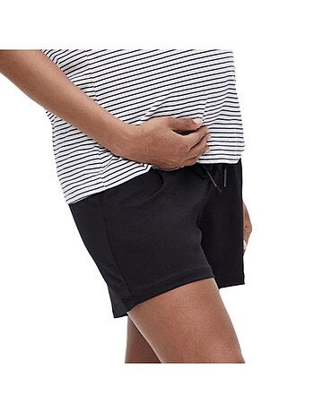 Calções de Gravidez Pretos com Folhos Vero Moda Maternity