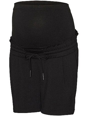 Calções de Gravidez Pretos com Folhos Vero Moda Maternity
