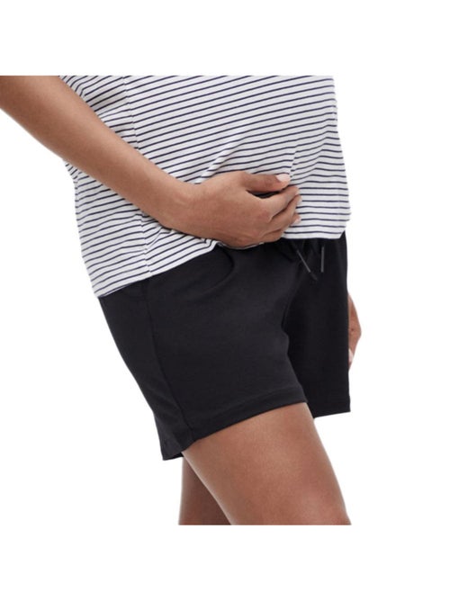 Calções de Gravidez Pretos com Folhos Vero Moda Maternity - Kiabi Calções de Gravidez Pretos com Folhos Vero Moda Maternity - Kiabi