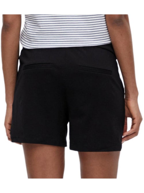 Calções de Gravidez Pretos com Folhos Vero Moda Maternity - Kiabi Calções de Gravidez Pretos com Folhos Vero Moda Maternity - Kiabi