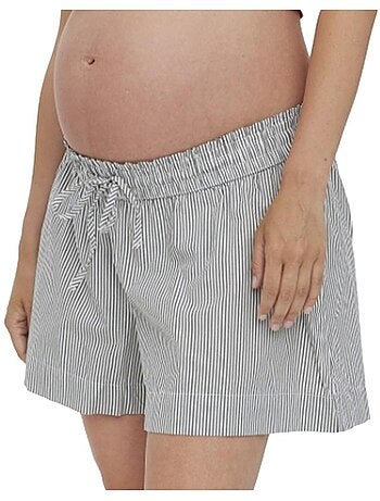 Calções de Gravidez Vero Moda Maternity Simla para Mulher Branco/Verde
