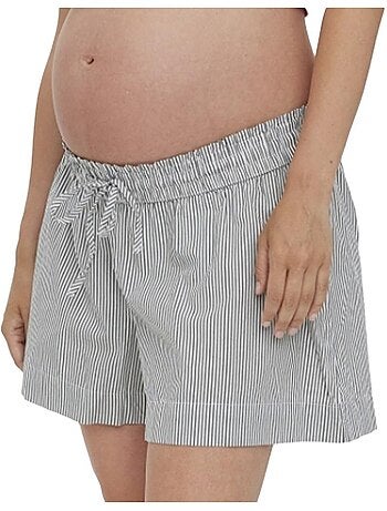 Calções de Gravidez Vero Moda Maternity Simla para Mulher Branco/Verde