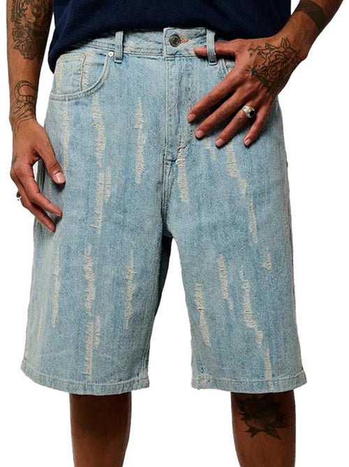 Calções de Homem Azuis Kaporal RAYH - Kiabi Calções de Homem Azuis Kaporal RAYH - Kiabi