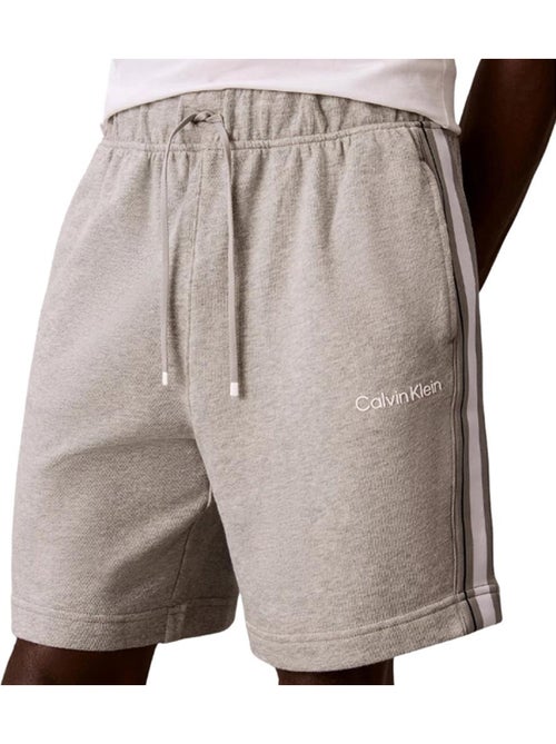 Calções de homem calvin klein jeans com logótipo em fita terry cinzento - Kiabi Calções de homem calvin klein jeans com logótipo em fita terry cinzento - Kiabi
