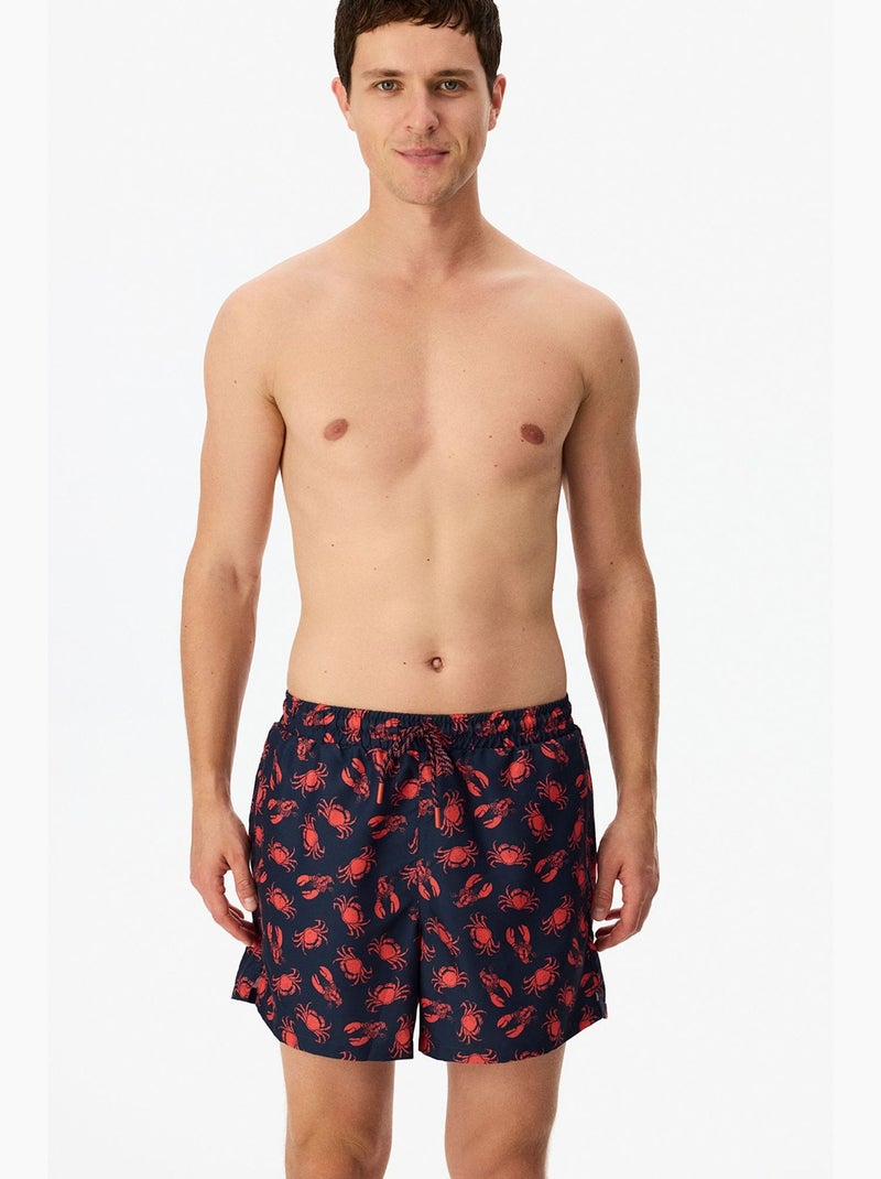 Calções de homem deep octopus penti Azul Vermelho - Kiabi