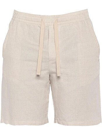 Calções Brancos de Linho para Homem Schott SHINE