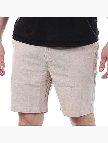 Calções de Linho Bege para Homem Teddy Smith
