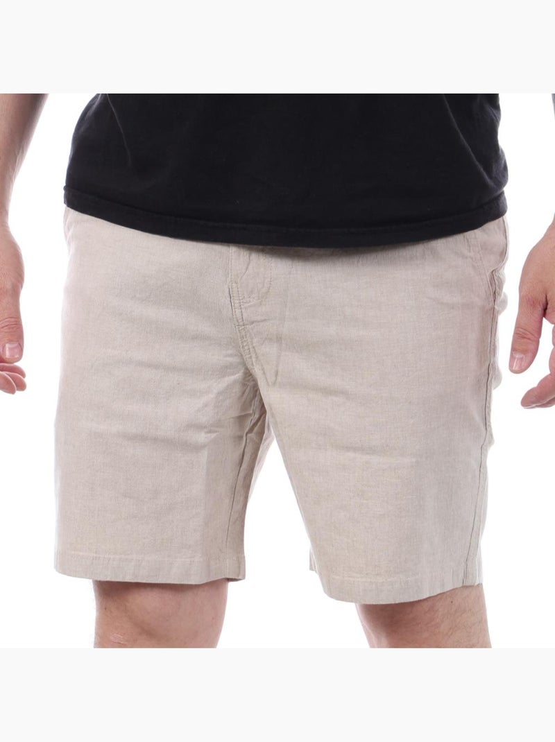 Calções de Linho Bege para Homem Teddy Smith Bege - Kiabi