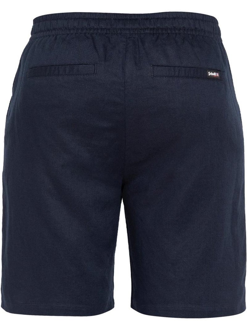 Calções de Linho Masculinos Schott Shine Azul-marinho - Kiabi