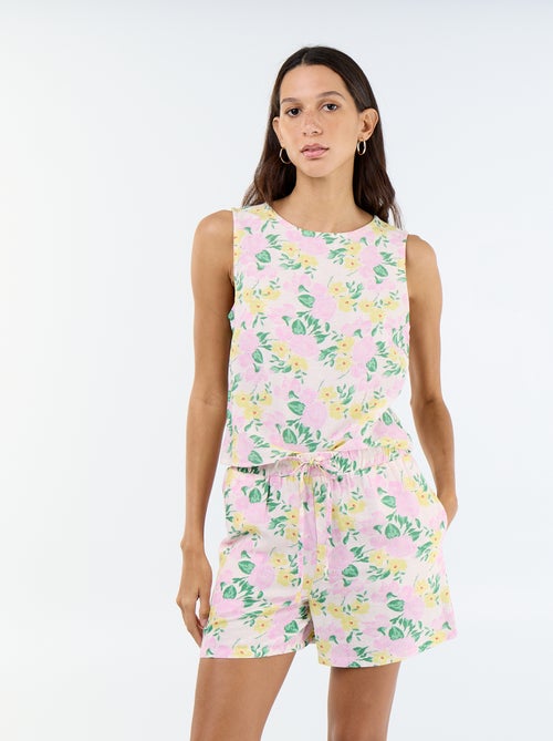 Calções de linho misto - Kiabi