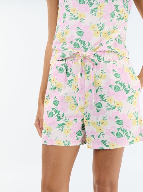 Calções de linho misto - Kiabi