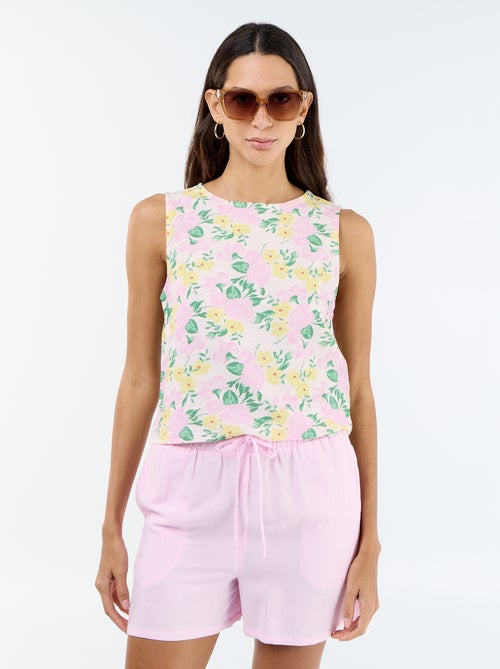 Calções de linho misto - Kiabi