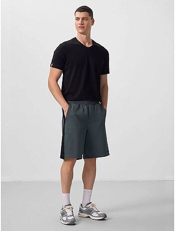 Calções de malha oversize em mistura de algodão tommy