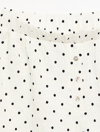 Calções de malha waffle