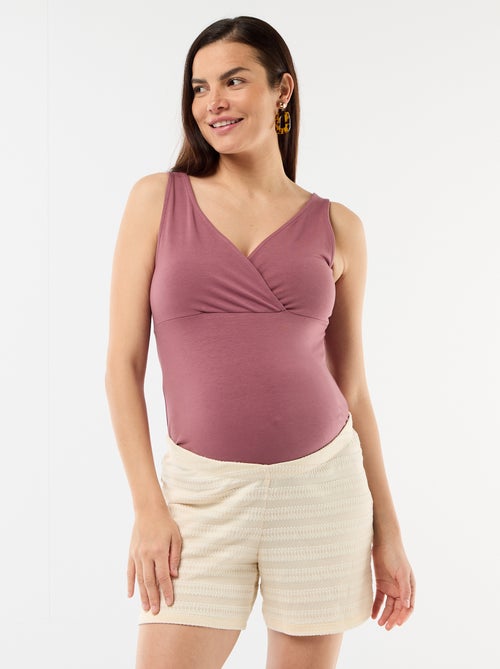 Calções de maternidade em croché - Kiabi