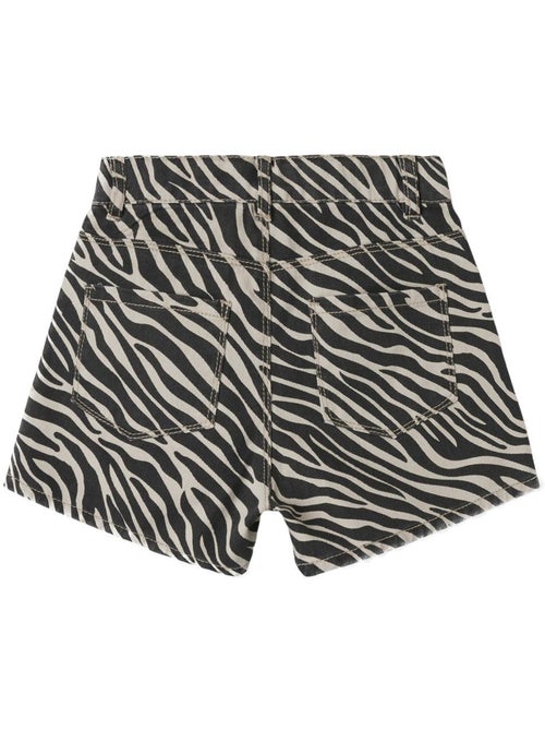 Calções de Menina Name It Frose com Padrão Zebra Preto - Kiabi Calções de Menina Name It Frose com Padrão Zebra Preto - Kiabi
