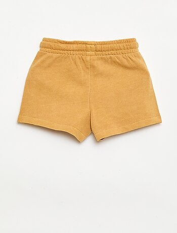 Calções de moletão não cardado