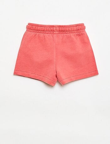 Calções de moletão não cardado