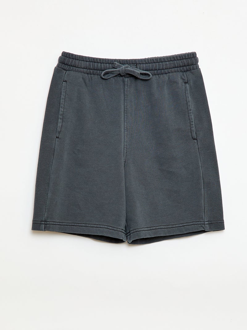 Calções de Moletom Leve Preto - Kiabi