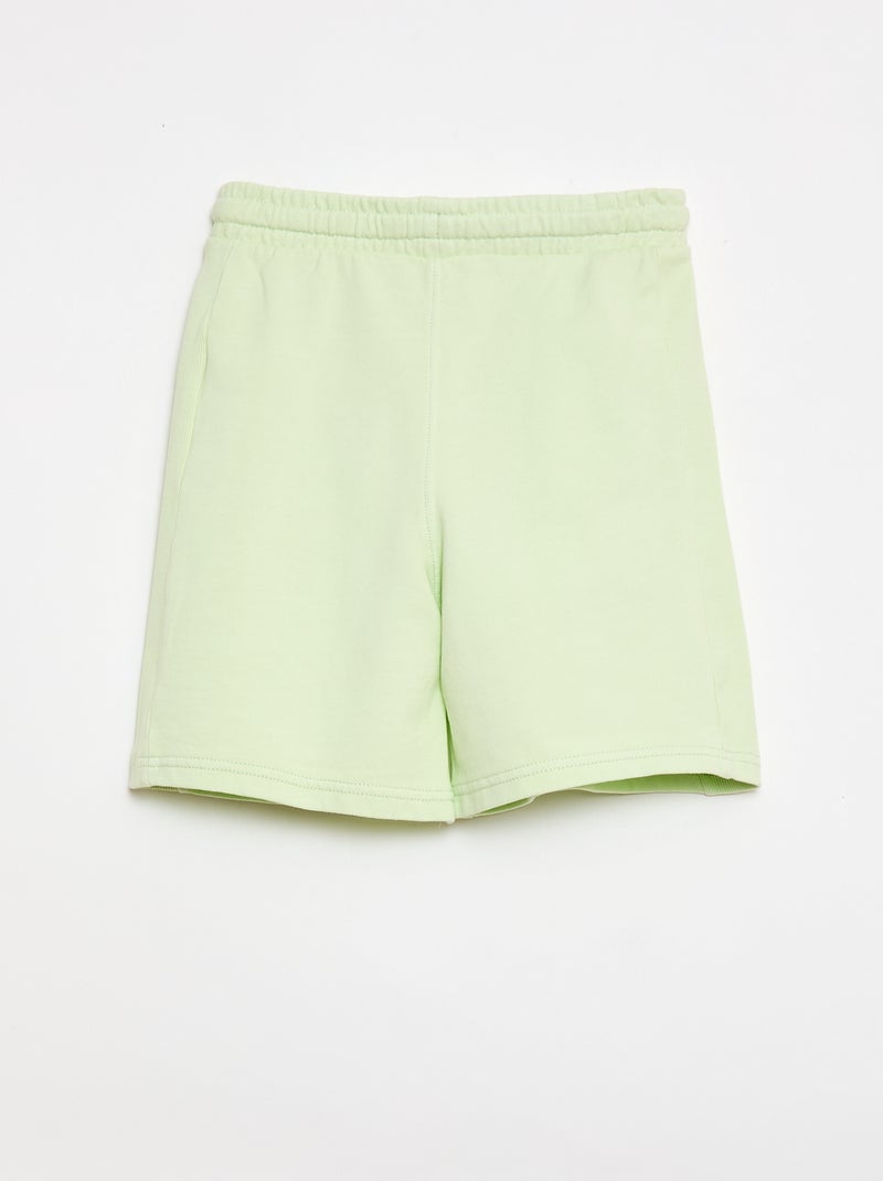 Calções de Moletom Leve Verde - Kiabi