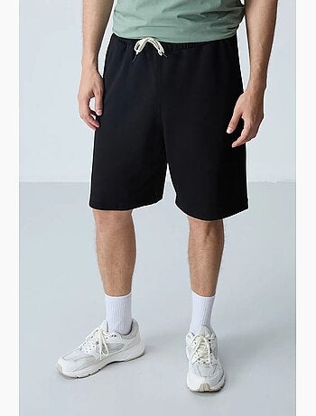 Calções de moletom masculinos em mistura de algodão tommy