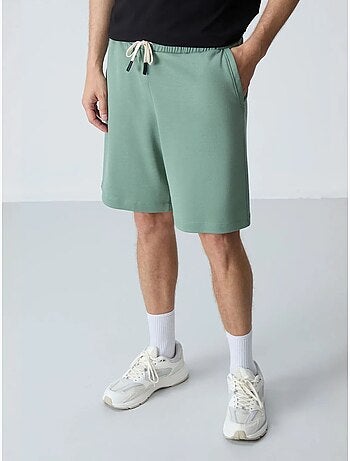 Calções de moletom masculinos em mistura de algodão tommy
