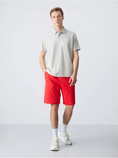 Calções de moletom masculinos em mistura de algodão tommy - Kiabi Calções de moletom masculinos em mistura de algodão tommy - Kiabi