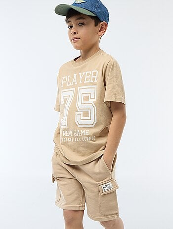 Calções de Moletom Multibolsos