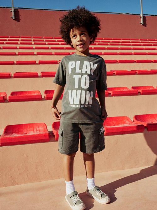 Calções de Moletom Multibolsos - Kiabi