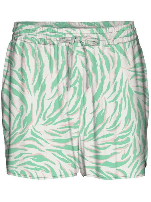 Calções de Mulher Vero Moda Easy Joy com Padrão Bege/Verde - Kiabi