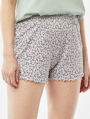 Calções de pijama curtos
