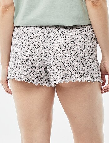 Calções de pijama curtos