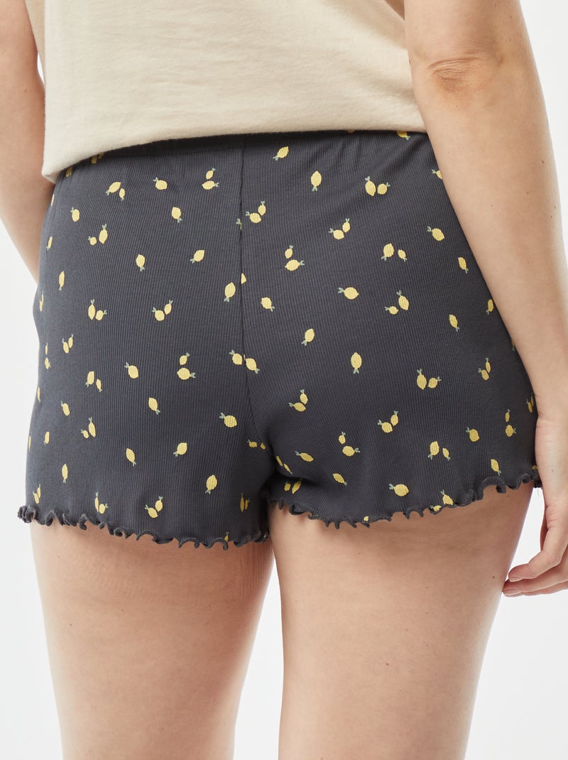 Calções de pijama curtos CINZA - Kiabi