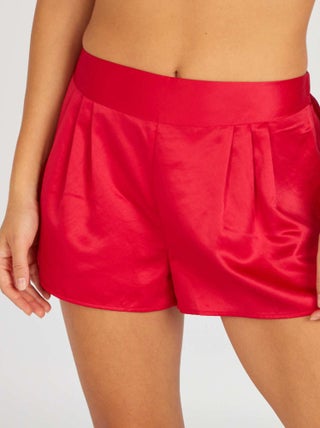 Calções de pijama de cetim 'Sans Complexe'