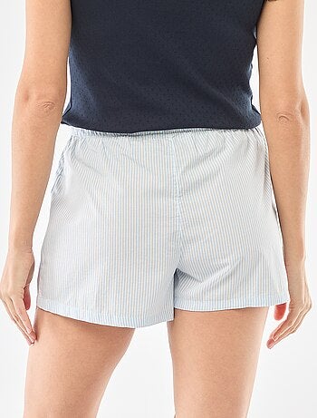 Calções de pijama em popelina