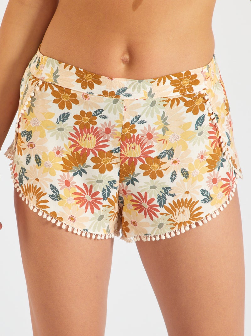 Calções de pijama estampado BEGE - Kiabi
