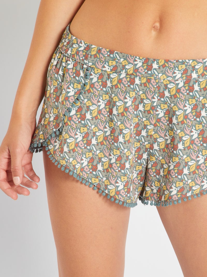 Calções de pijama estampado VERDE - Kiabi