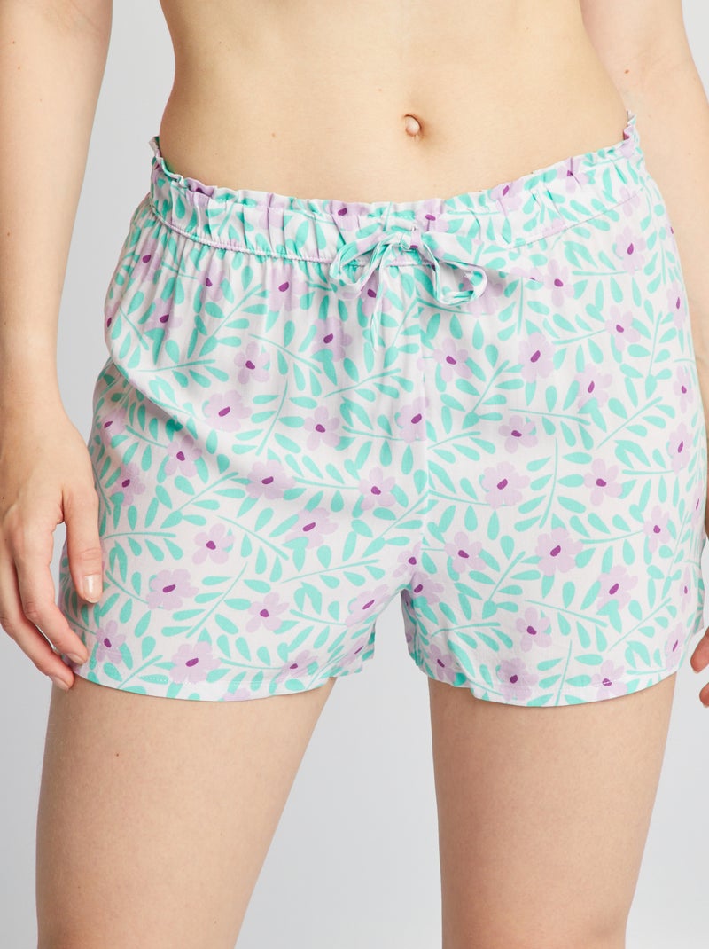 Calções de pijama estampados BRANCO - Kiabi