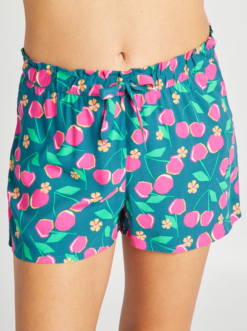 Calções de pijama fluidos AZUL - Kiabi