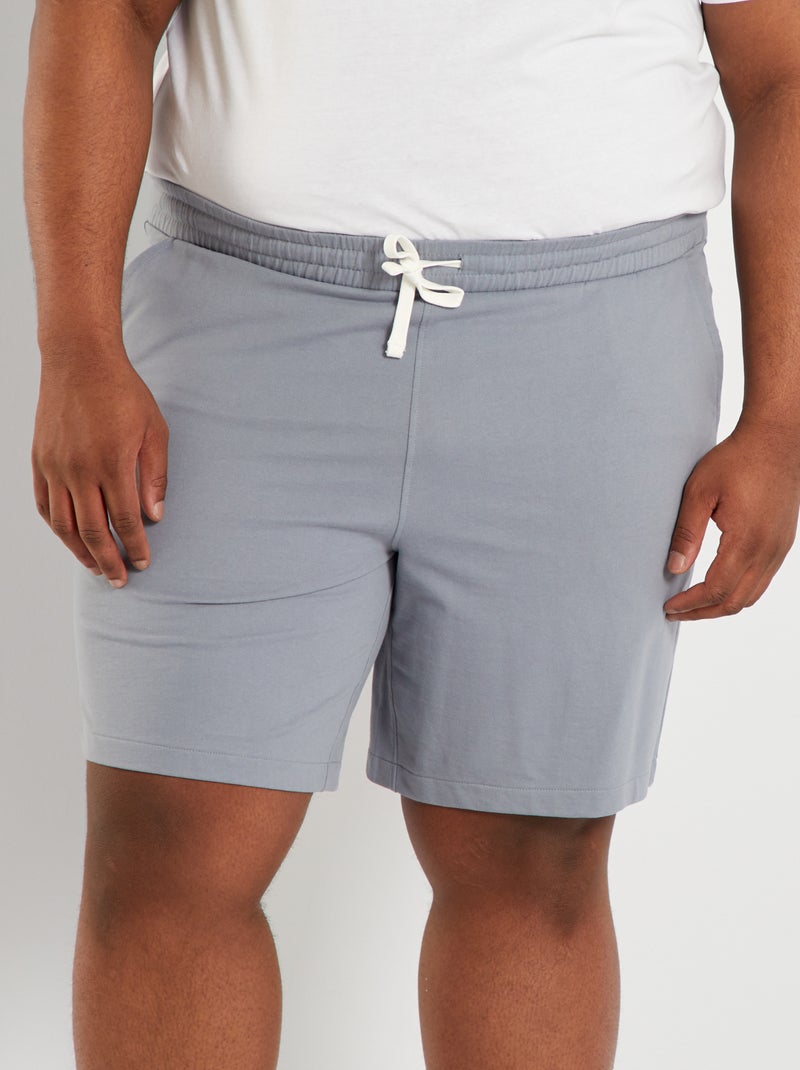 Calções de pijama french terry AZUL CINZA - Kiabi