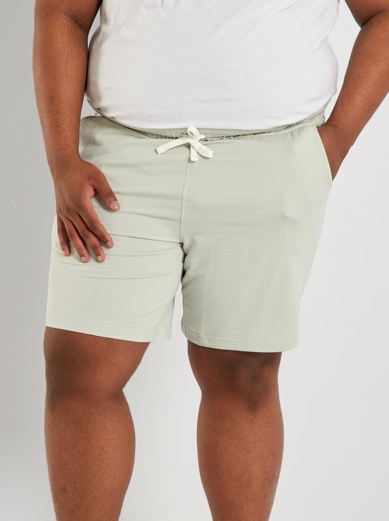Calções de pijama french terry CINZA VERDE - Kiabi