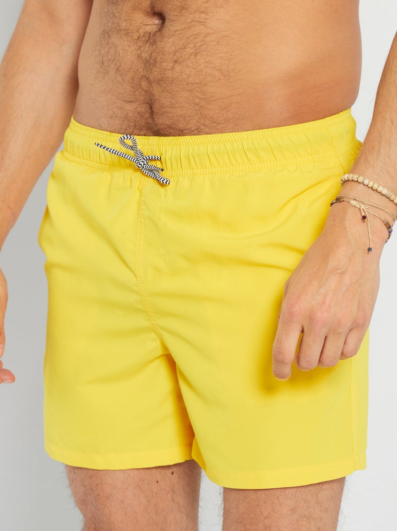 Calções de praia Amarelo Sol - Kiabi