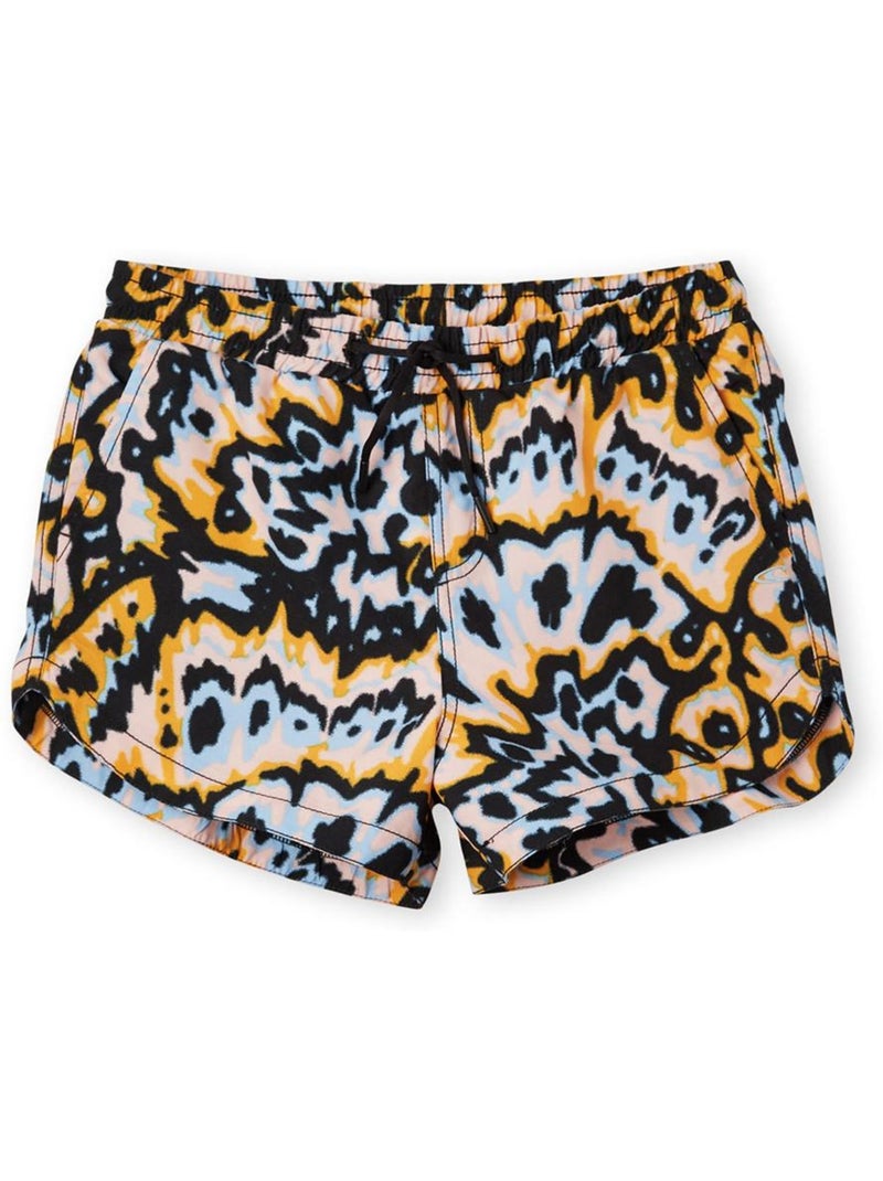 Calções de Praia O'Neill AOP para Menina Laranja/Preto/Azul Azul - Kiabi