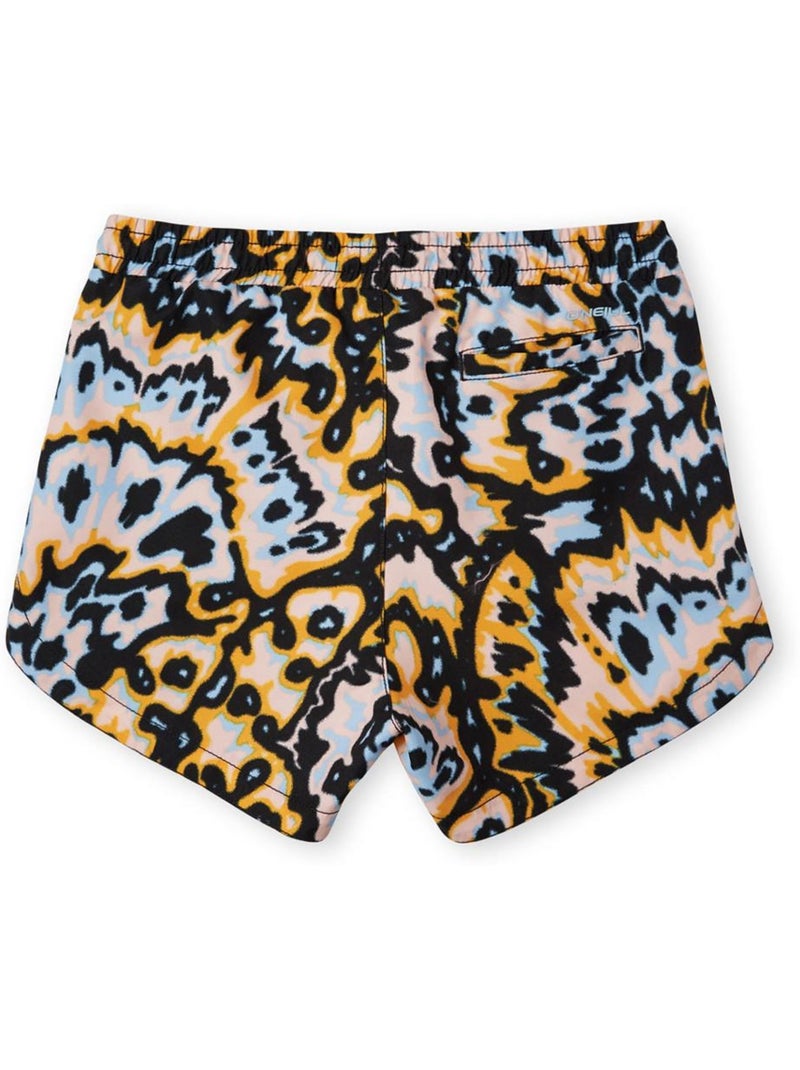 Calções de Praia O'Neill AOP para Menina Laranja/Preto/Azul Azul - Kiabi