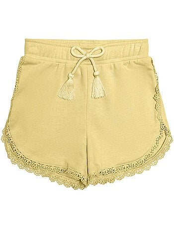 Calções de Renda Amarelos para Menina KIDS ONLY