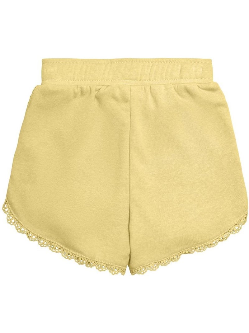 Calções de Renda Amarelos para Menina KIDS ONLY Amarelo - Kiabi
