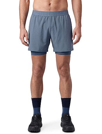 Calções de trail running 2 em 1 para homem