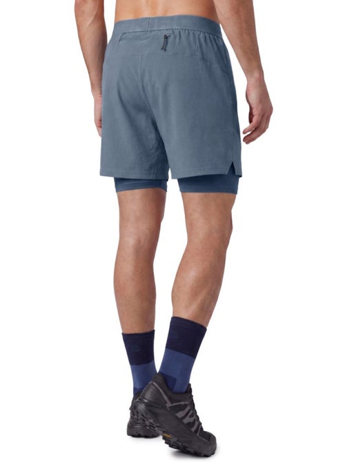 Calções de trail running 2 em 1 para homem - Kiabi